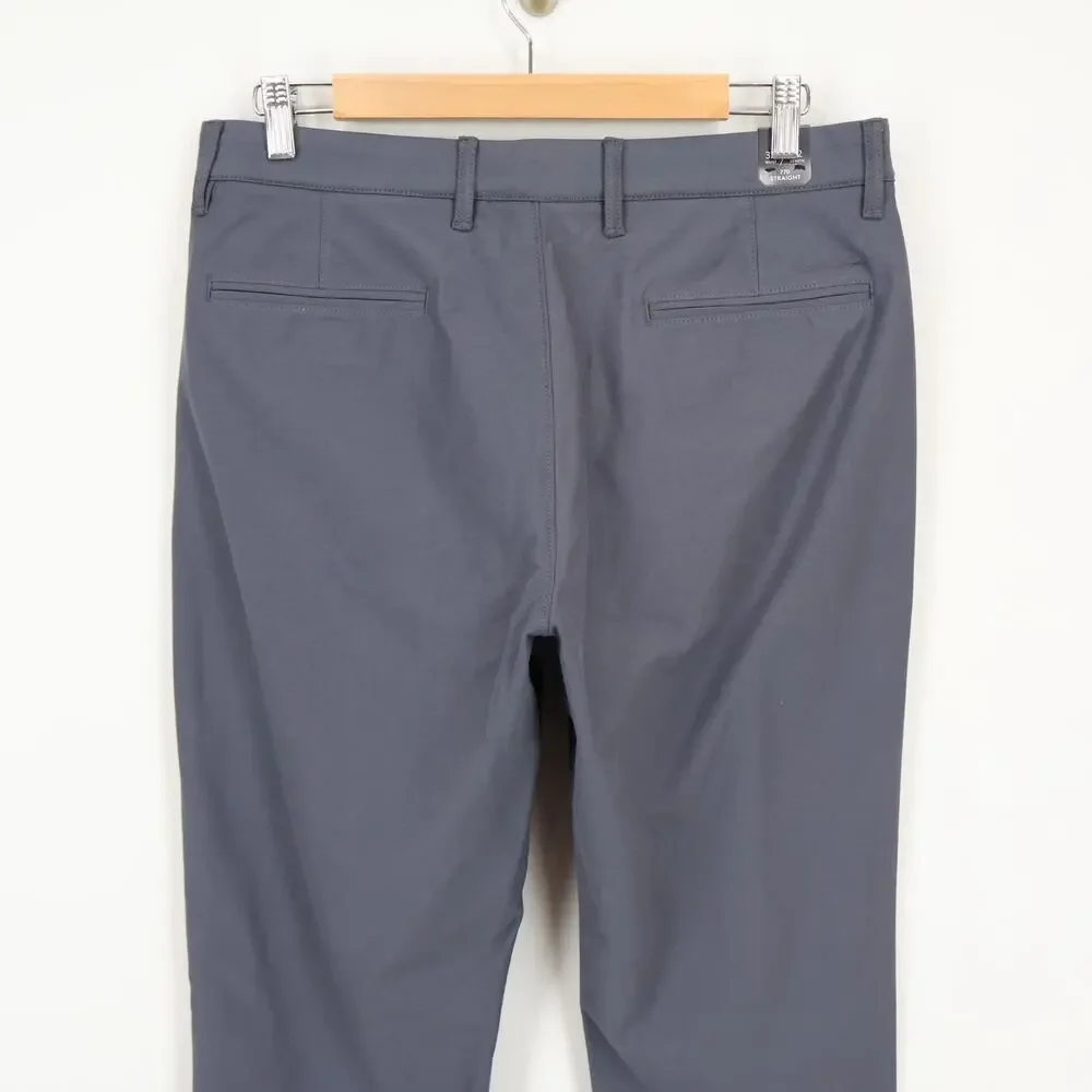 J.Crew Men's 770 Straight Fit Tech Pant Atlantic Slate Gray Size 32x32 NWT